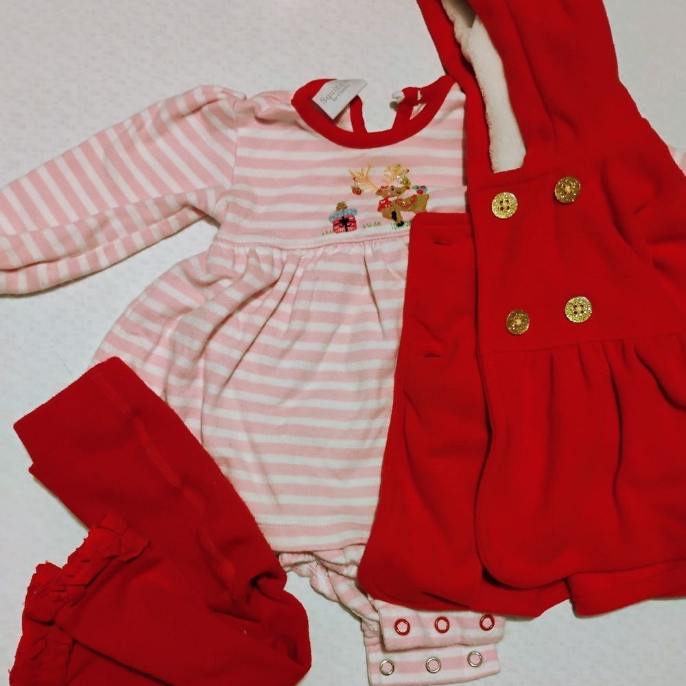 Vintage Babygirl Christmas Outfit